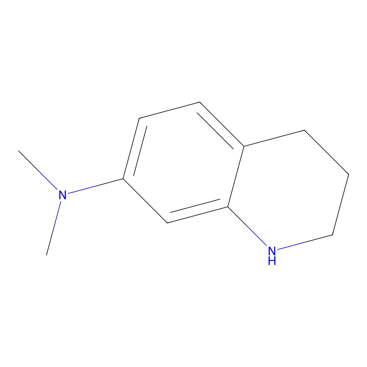 N,N-dimethyl-1,2,3,4-tetrahydroquinolin-7-amine molecular structure, CAS 1176613-40-3