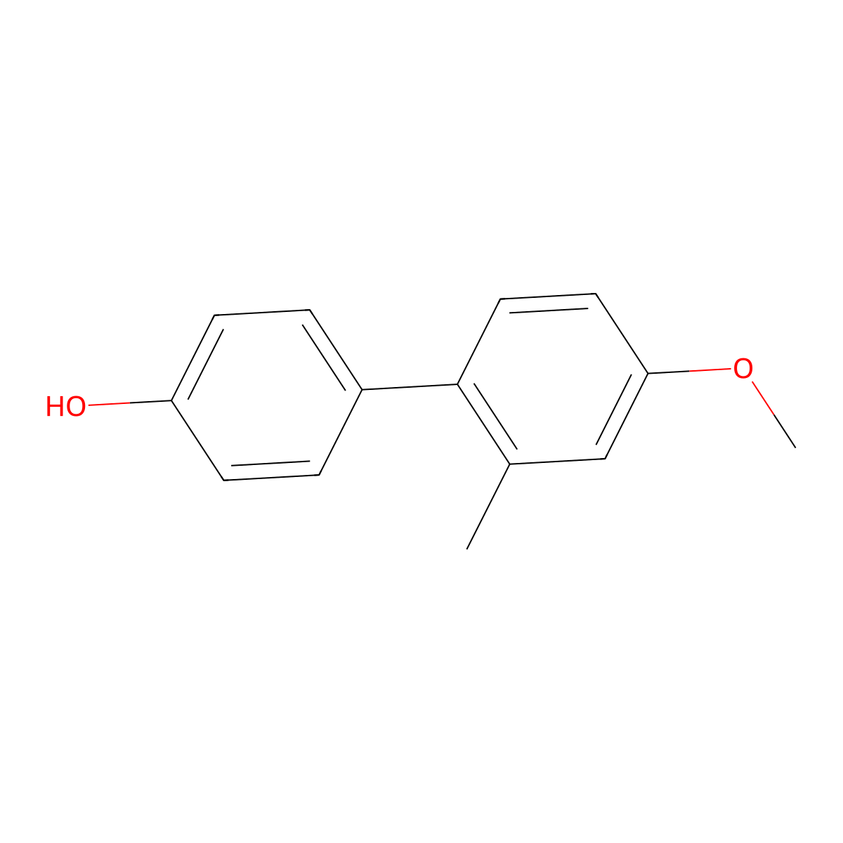 4-(4-Methoxy-2-methylphenyl)phenol molecular structure, CAS 1176615-27-2
