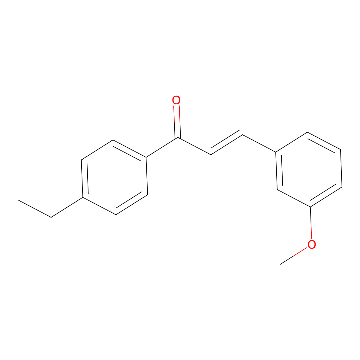 (2E)-1-(4-Ethylphenyl)-3-(3-methoxyphenyl)prop-2-en-1-one molecular structure, CAS 1176627-16-9