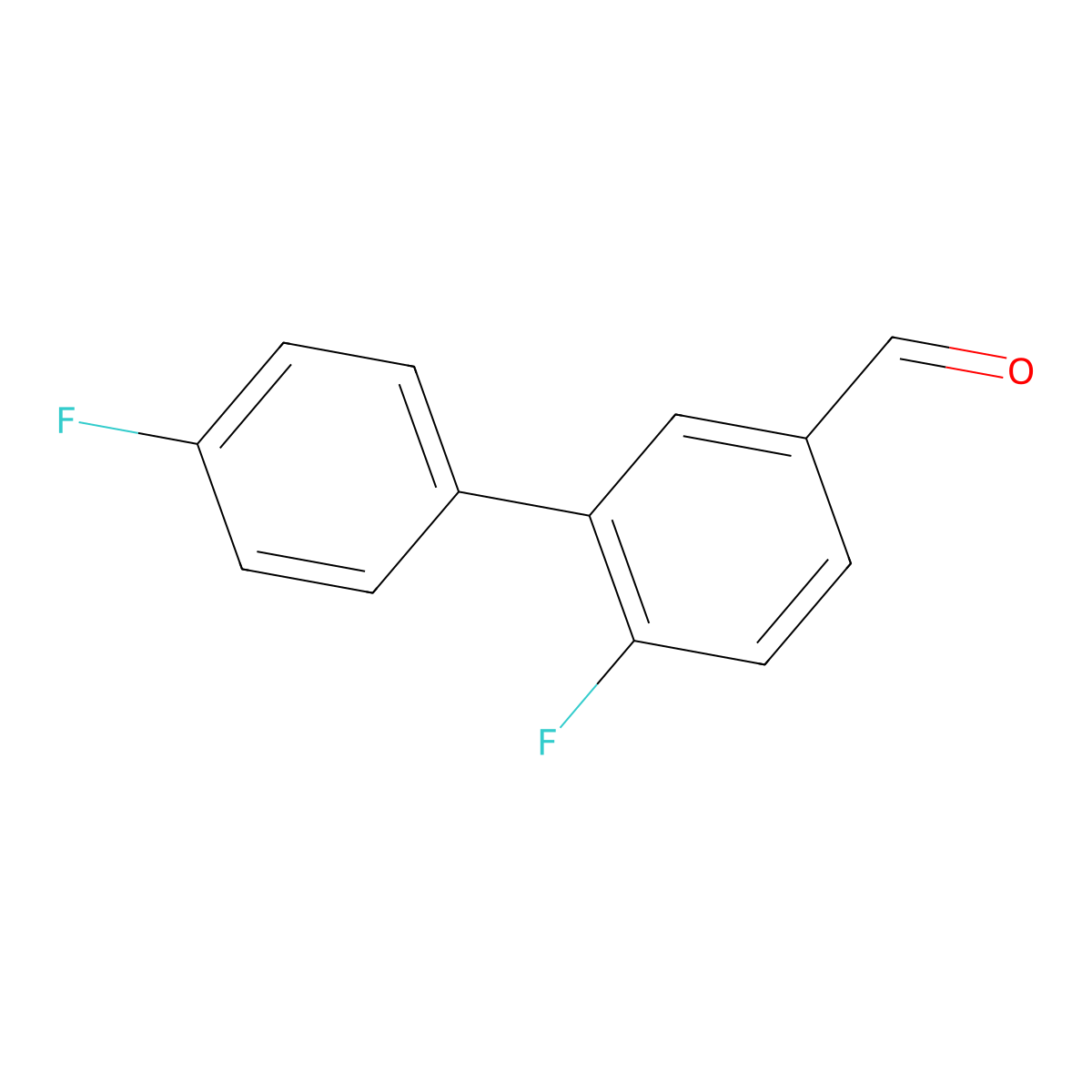 4',6-Difluoro-[1,1'-biphenyl]-3-carbaldehyde molecular structure, CAS 1176629-59-6