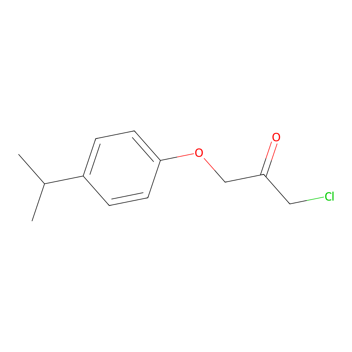 1-Chloro-3-(4-isopropylphenoxy)propan-2-one molecular structure, CAS 1176654-33-3