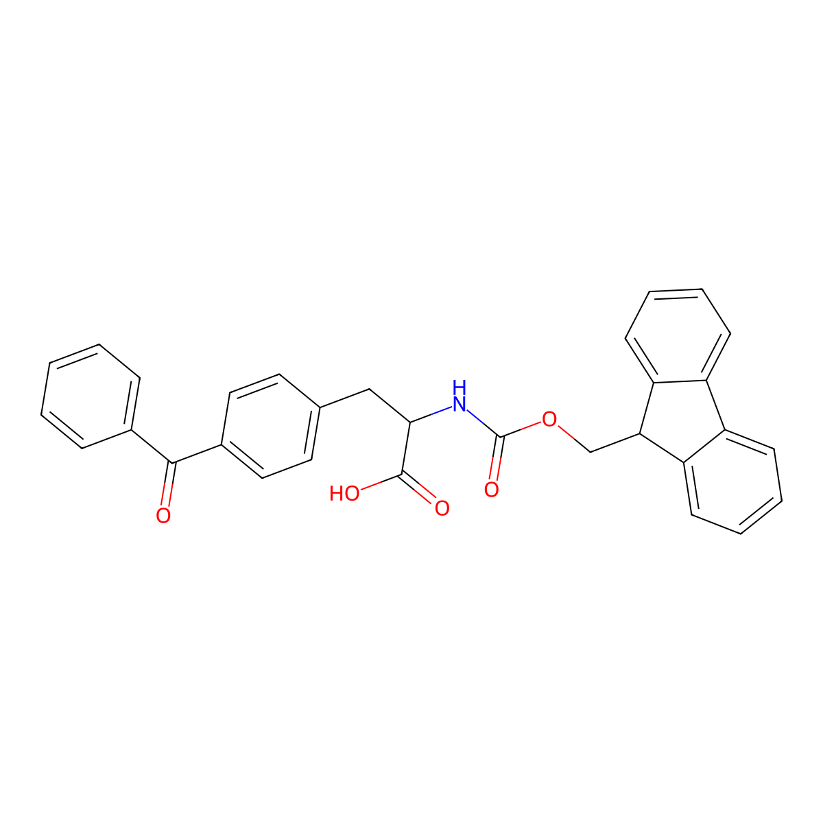 Fmoc-Bpa-OH molecular structure, CAS 117666-96-3