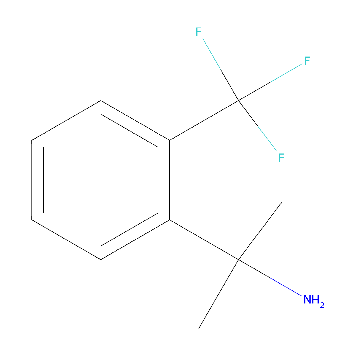 2-[2-(Trifluoromethyl)phenyl]propan-2-amine molecular structure, CAS 1176668-31-7