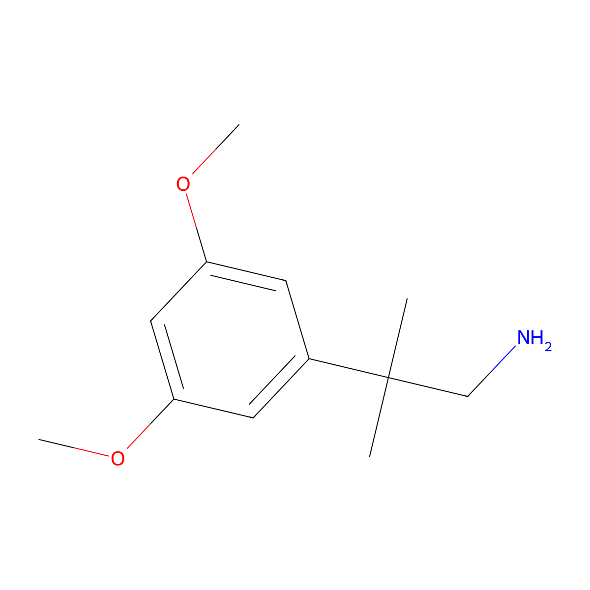 2-(3,5-Dimethoxyphenyl)-2-methylpropan-1-amine molecular structure, CAS 1176702-39-8