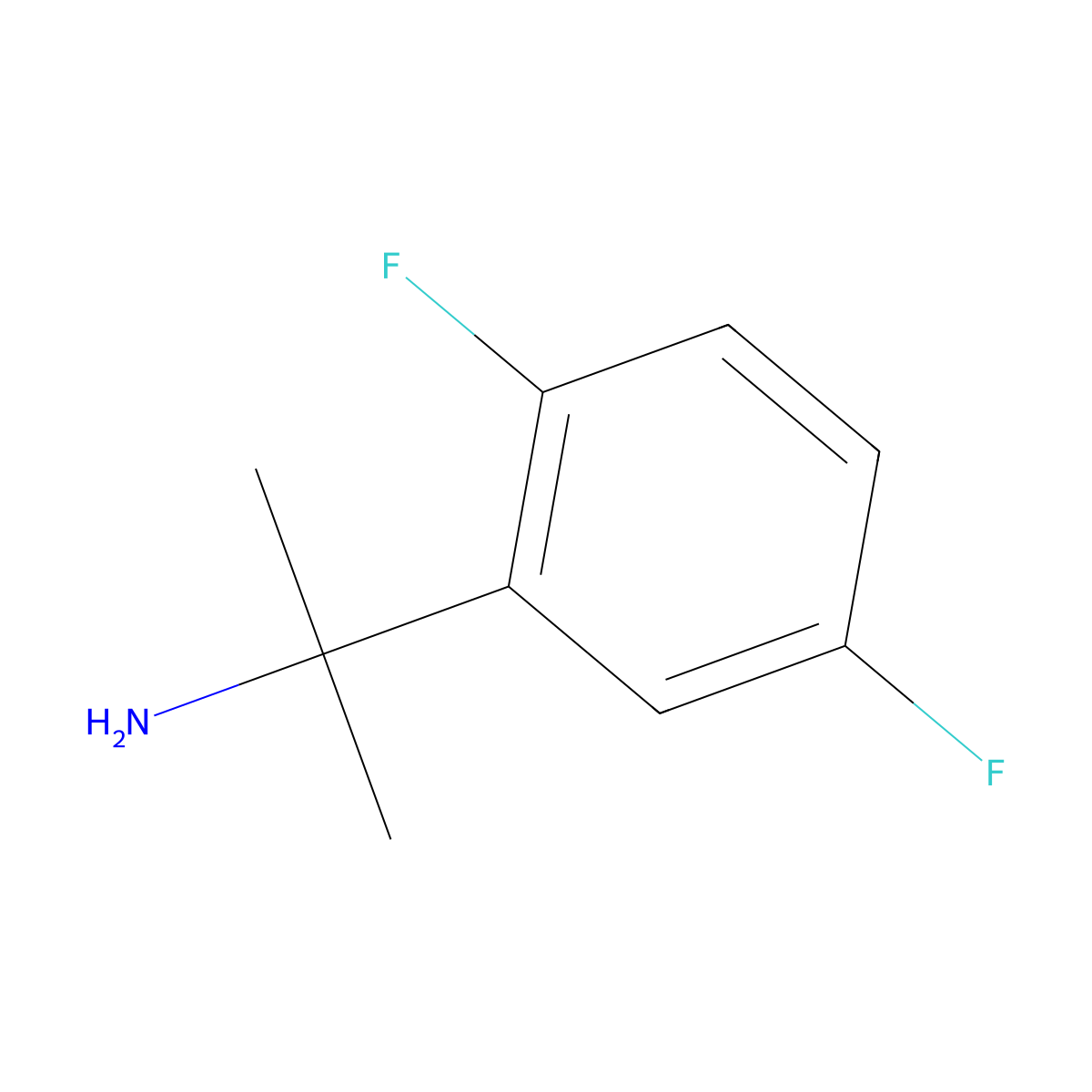 2-(2,5-Difluorophenyl)propan-2-amine molecular structure, CAS 1176702-74-1