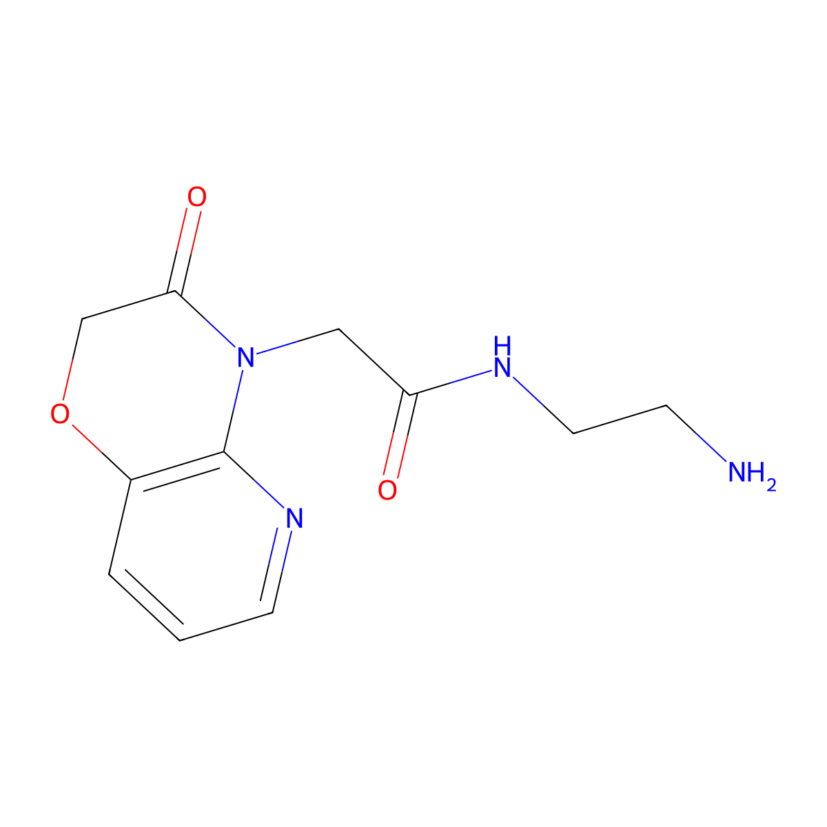 N-(2-aminoethyl)-2-(2,3-dihydro-3-oxopyrido[3,2-b][1,4]oxazin-4-yl)acetamide molecular structure, CAS 1176706-58-3