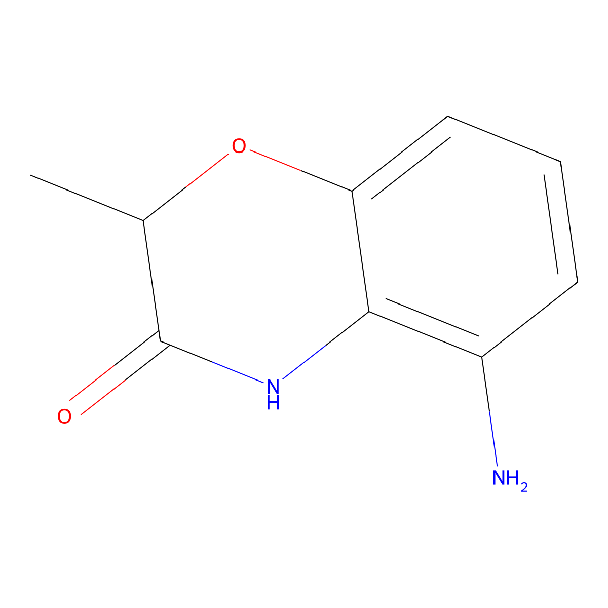 5-Amino-2-methyl-2H-1,4-benzoxazin-3(4H)-one molecular structure, CAS 1176714-94-5