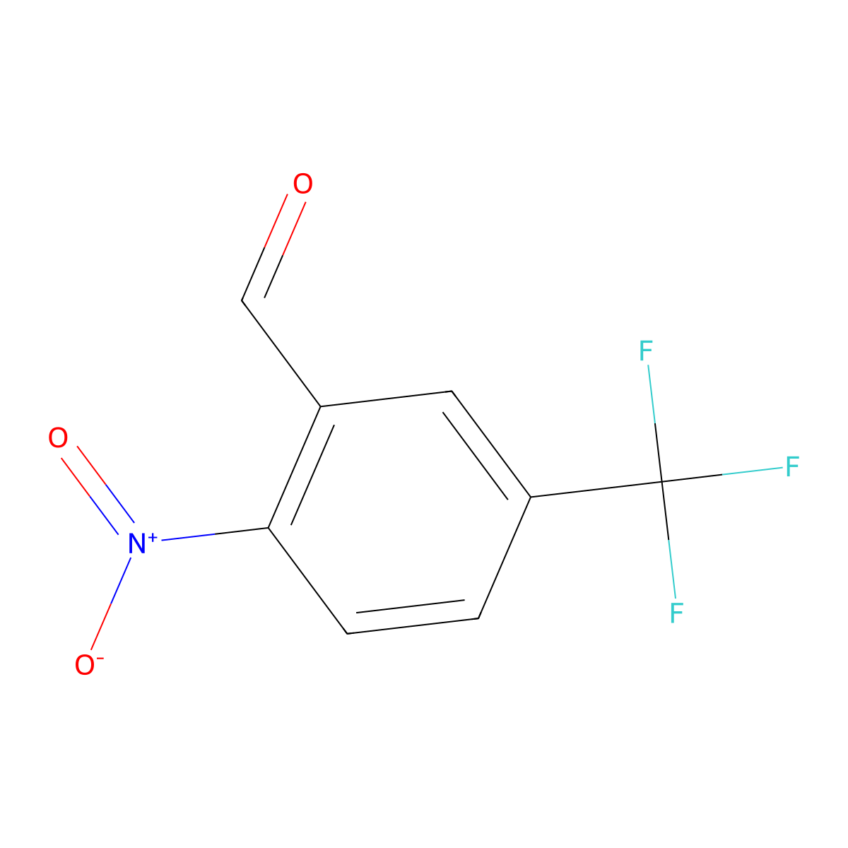 2-Nitro-5-(trifluoromethyl)benzaldehyde molecular structure, CAS 1176723-57-1