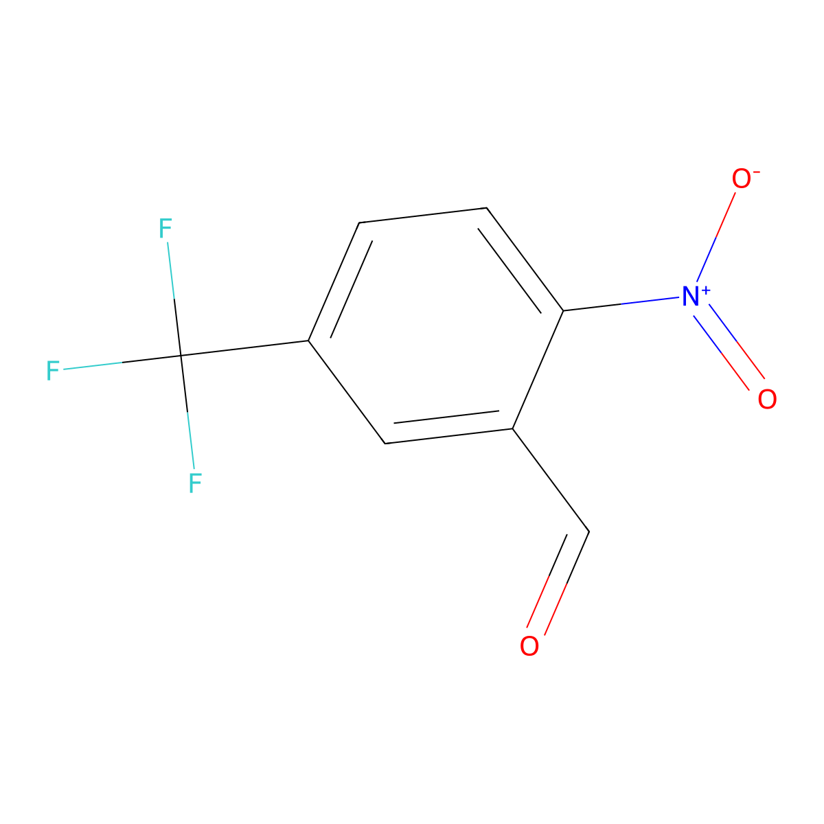 2-Nitro-5-(trifluoromethyl)benzaldehyde molecular structure, CAS 1176723-57-1