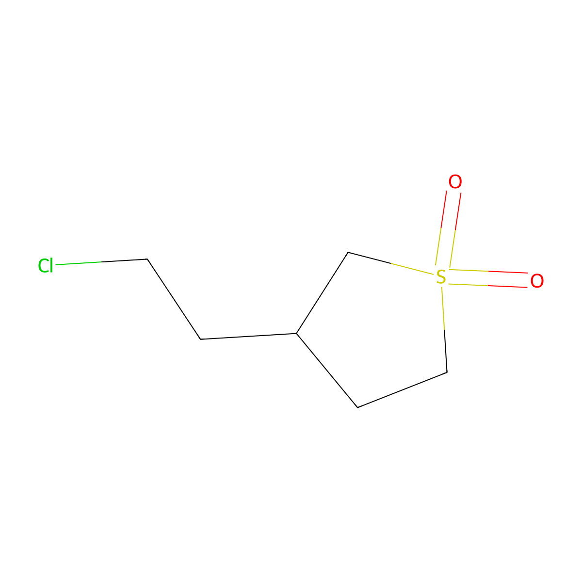 3-(2-Chloroethyl)thiolane 1,1-dioxide molecular structure, CAS 1176752-00-3