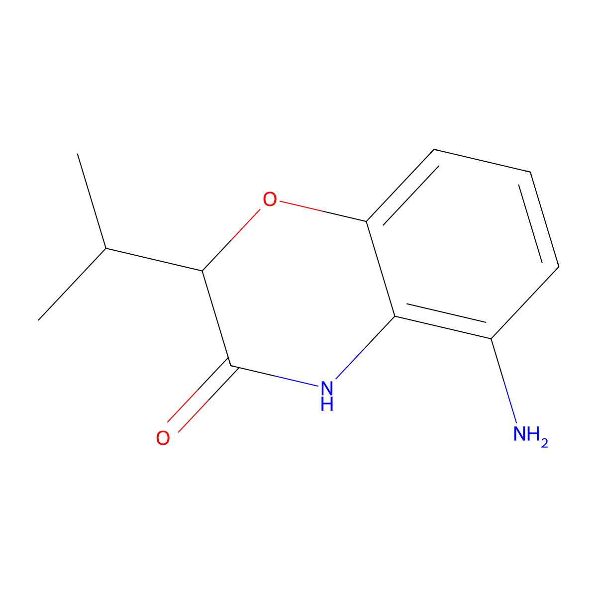 5-Amino-2-(propan-2-YL)-3,4-dihydro-2H-1,4-benzoxazin-3-one molecular structure, CAS 1176756-03-8