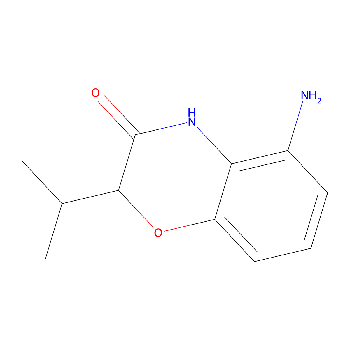 5-Amino-2-(propan-2-YL)-3,4-dihydro-2H-1,4-benzoxazin-3-one molecular structure, CAS 1176756-03-8