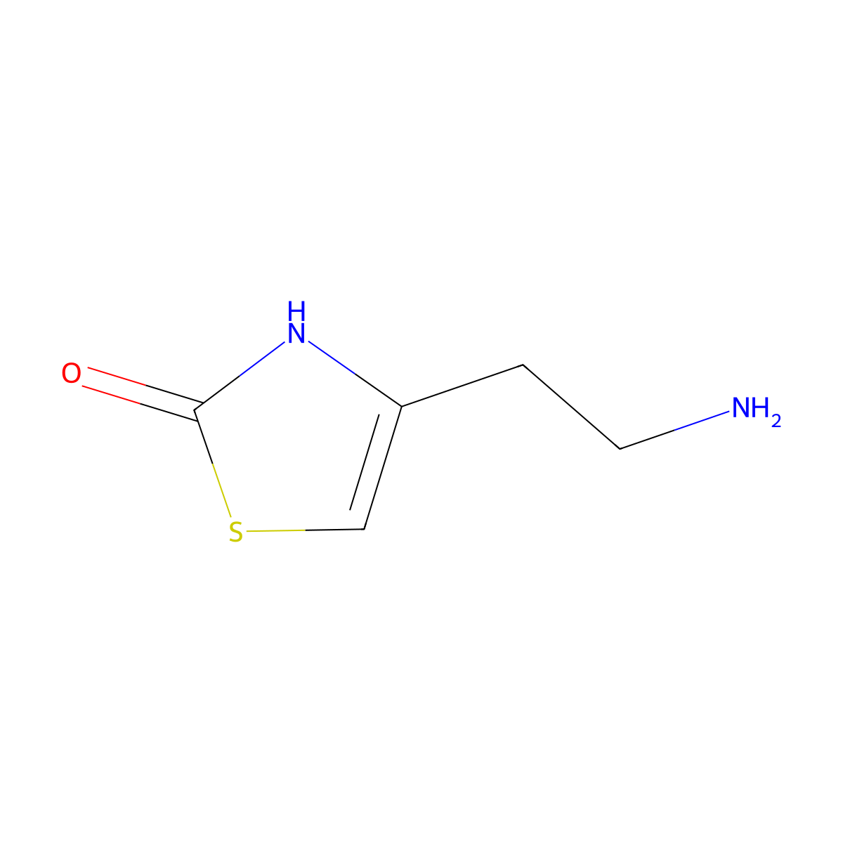 4-(2-Aminoethyl)-2,3-dihydro-1,3-thiazol-2-one molecular structure, CAS 1176761-56-0