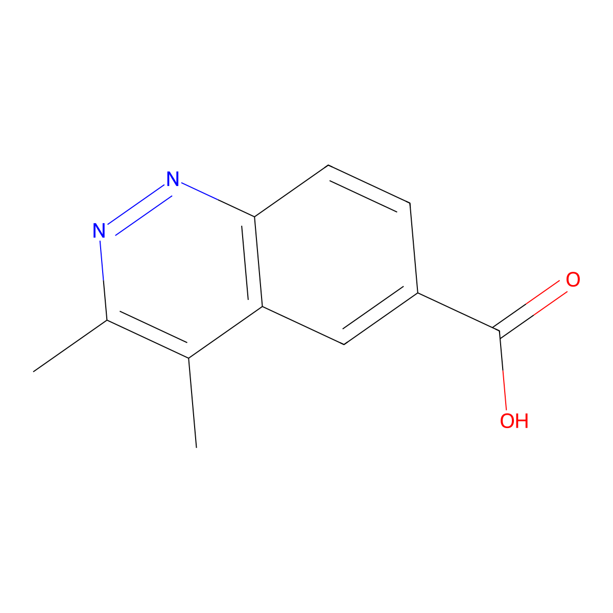 3,4-Dimethylcinnoline-6-carboxylic acid molecular structure, CAS 1176775-00-0
