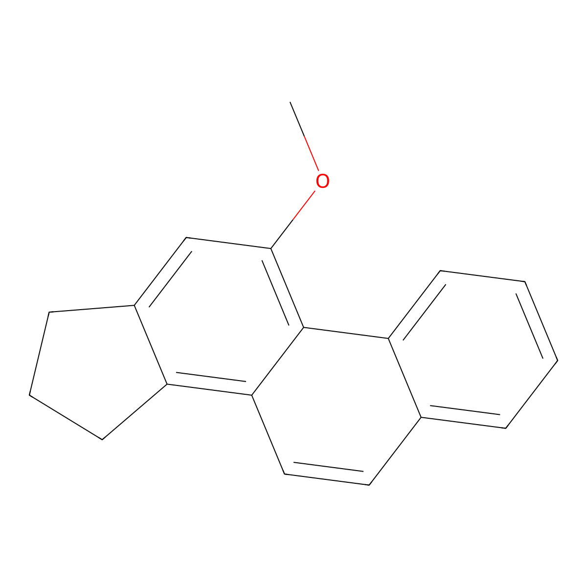 16,17-Dihydro-11-methoxy-15H-cyclopenta(a)phenanthrene molecular structure, CAS 117696-92-1