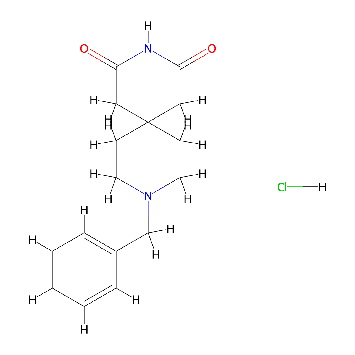 9-Benzyl-3,9-diazaspiro[5.5]undecane-2,4-dione hydrochloride molecular structure, CAS 1176981-07-9