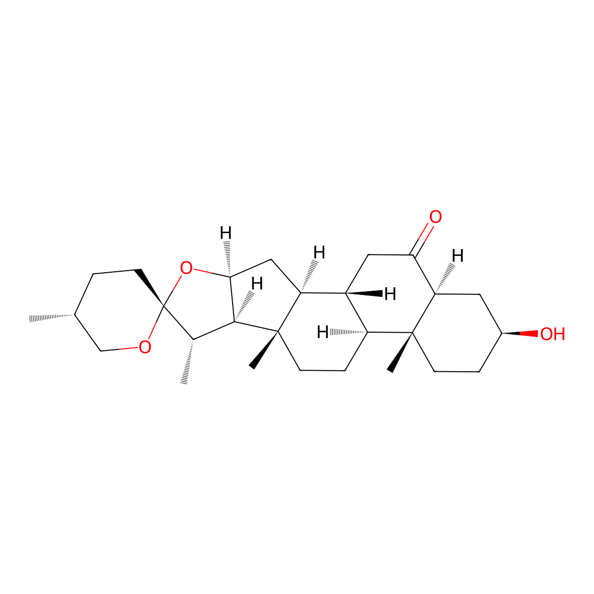 Laxogenin molecular structure, CAS 1177-71-5