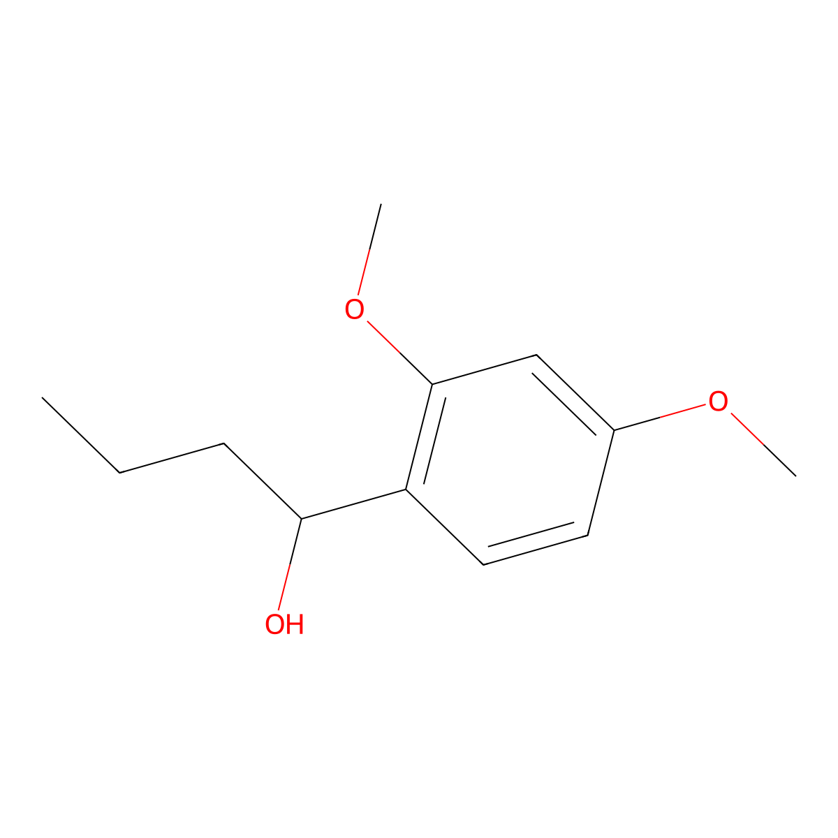 1-(2,4-Dimethoxyphenyl)-1-butanol molecular structure, CAS 117705-67-6
