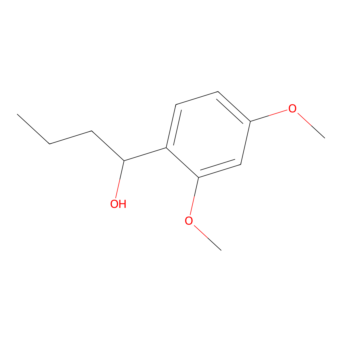 1-(2,4-Dimethoxyphenyl)-1-butanol molecular structure, CAS 117705-67-6