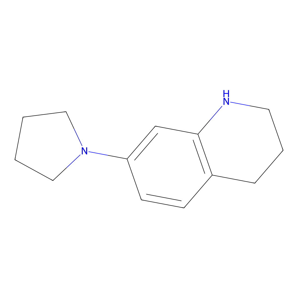 7-(Pyrrolidin-1-yl)-1,2,3,4-tetrahydroquinoline molecular structure, CAS 1177097-63-0