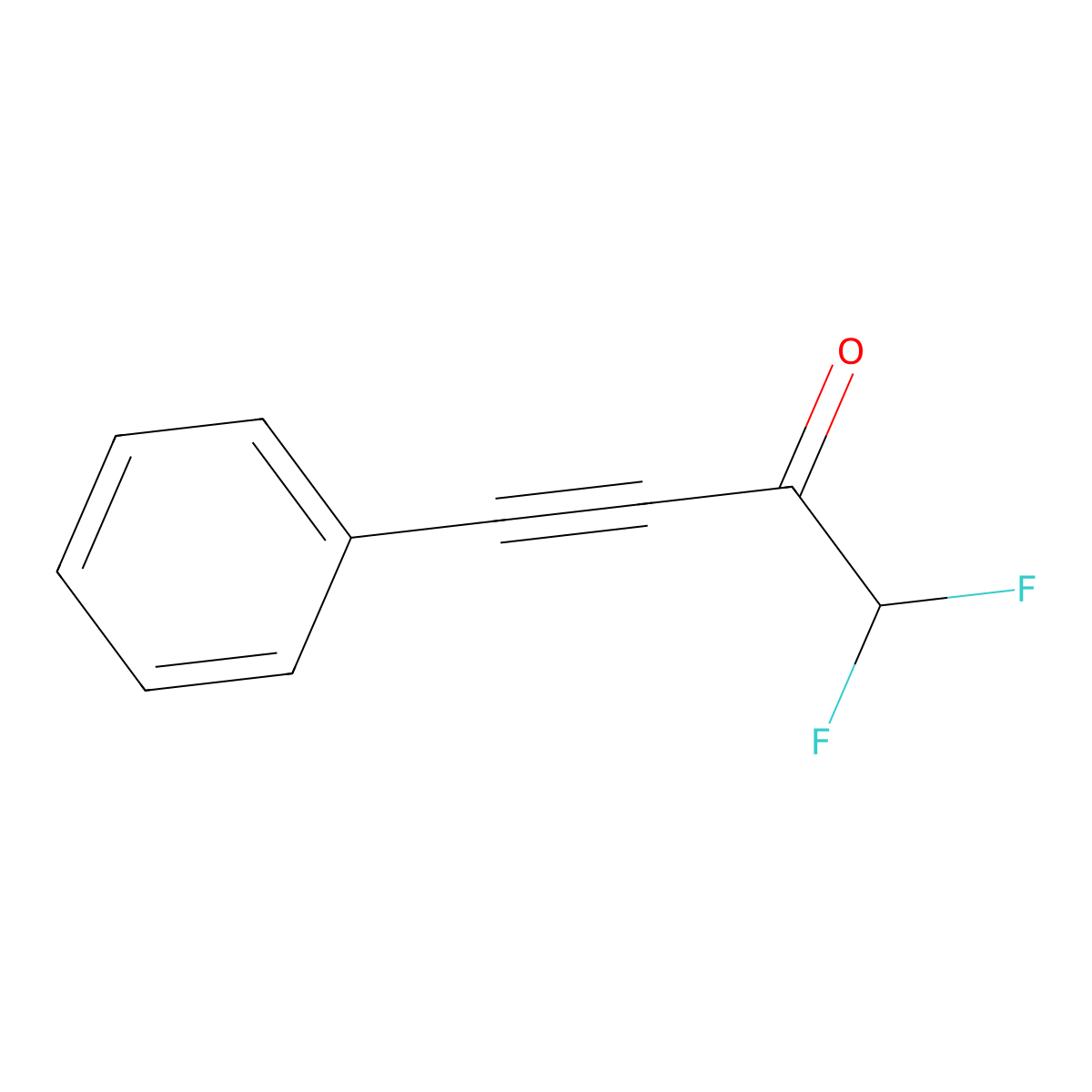 1,1-Difluoro-4-phenylbut-3-yn-2-one molecular structure, CAS 117710-72-2