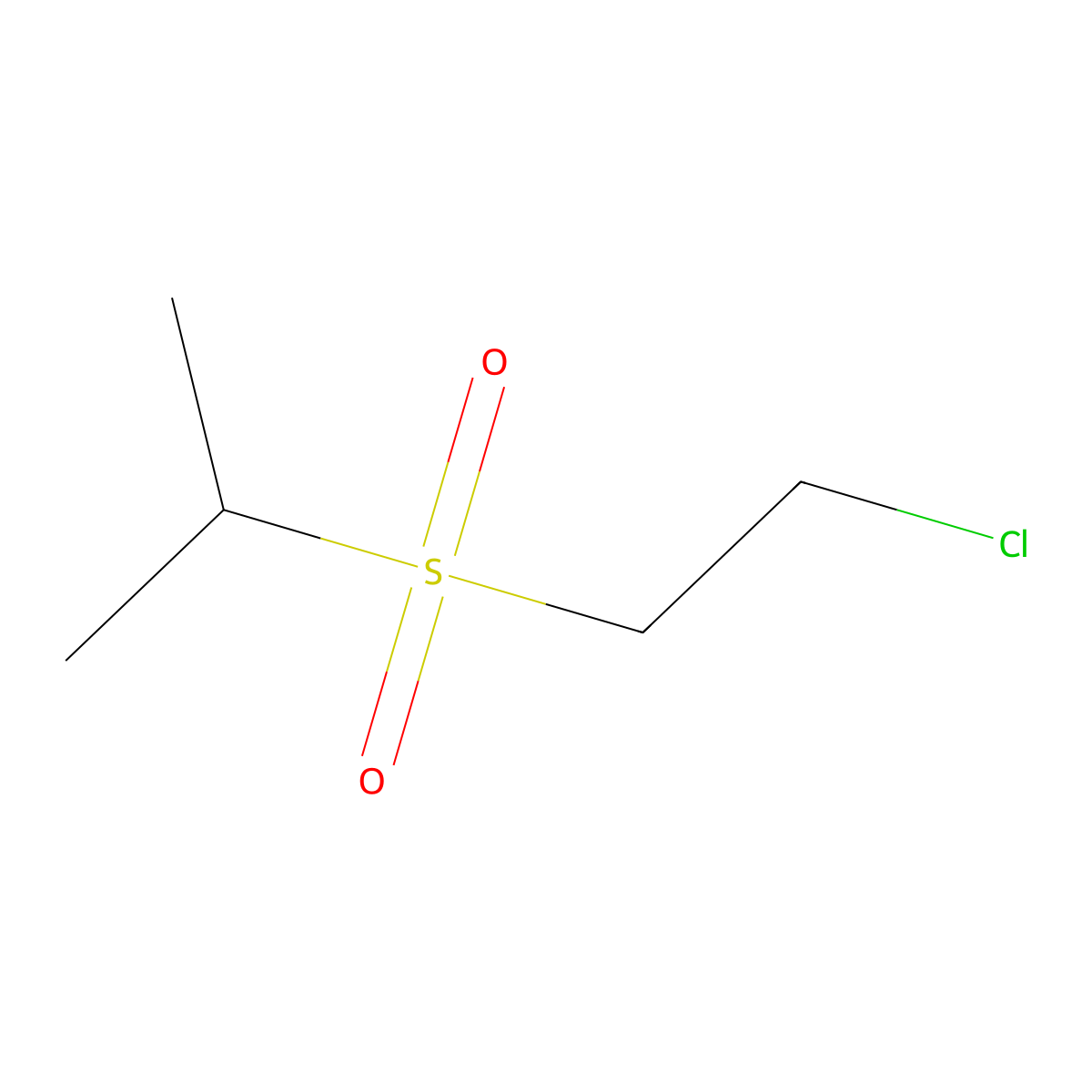 2-(2-Chloroethanesulfonyl)propane molecular structure, CAS 1177100-75-2
