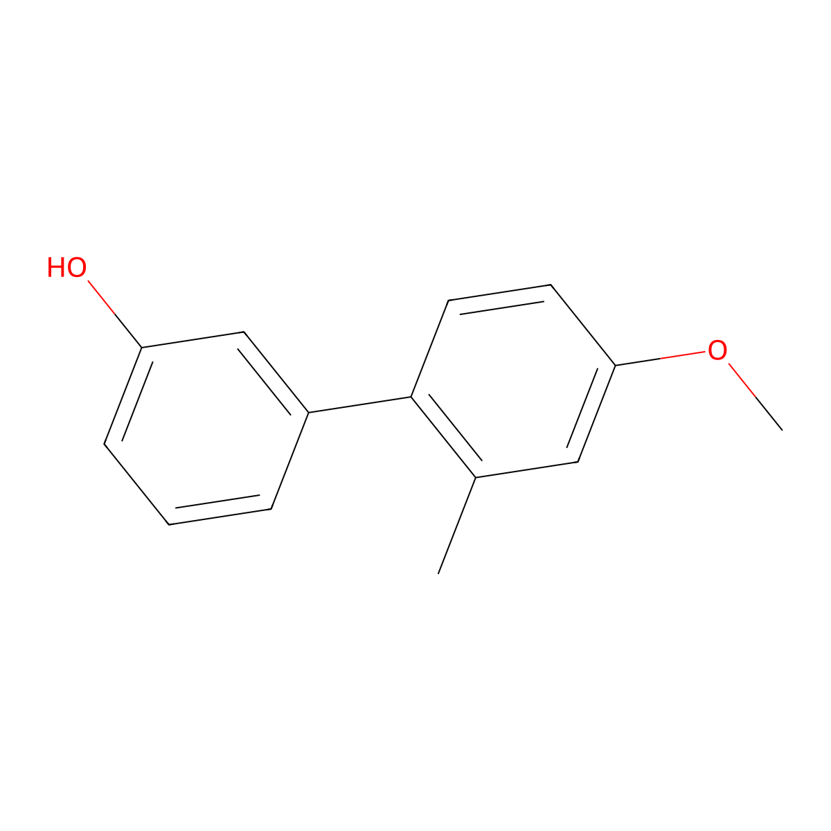 3-(4-Methoxy-2-methylphenyl)phenol molecular structure, CAS 1177101-54-0