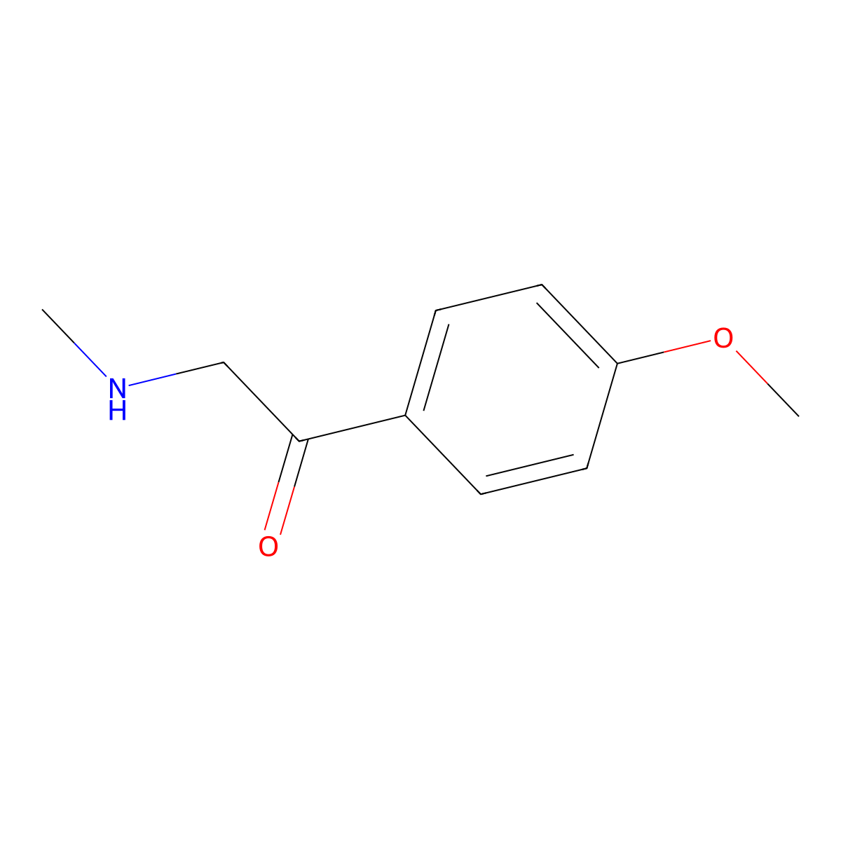 1-(4-Methoxyphenyl)-2-(methylamino)ethanone molecular structure, CAS 117712-19-3