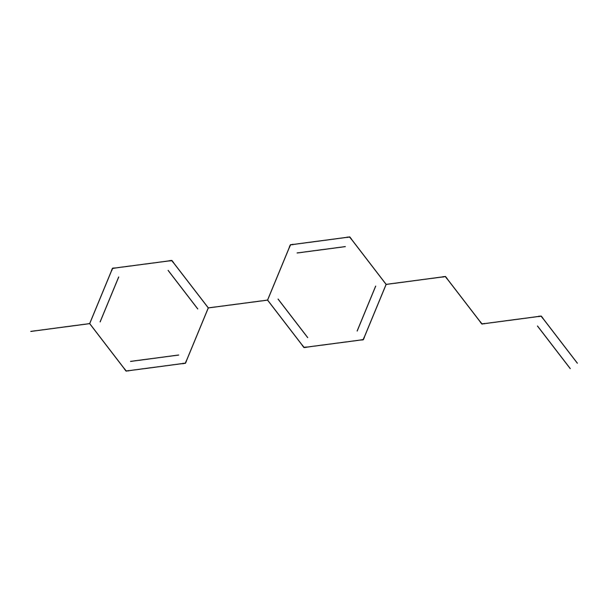 4-(3-Buten-1-yl)-4'-methylbiphenyl molecular structure, CAS 117713-14-1