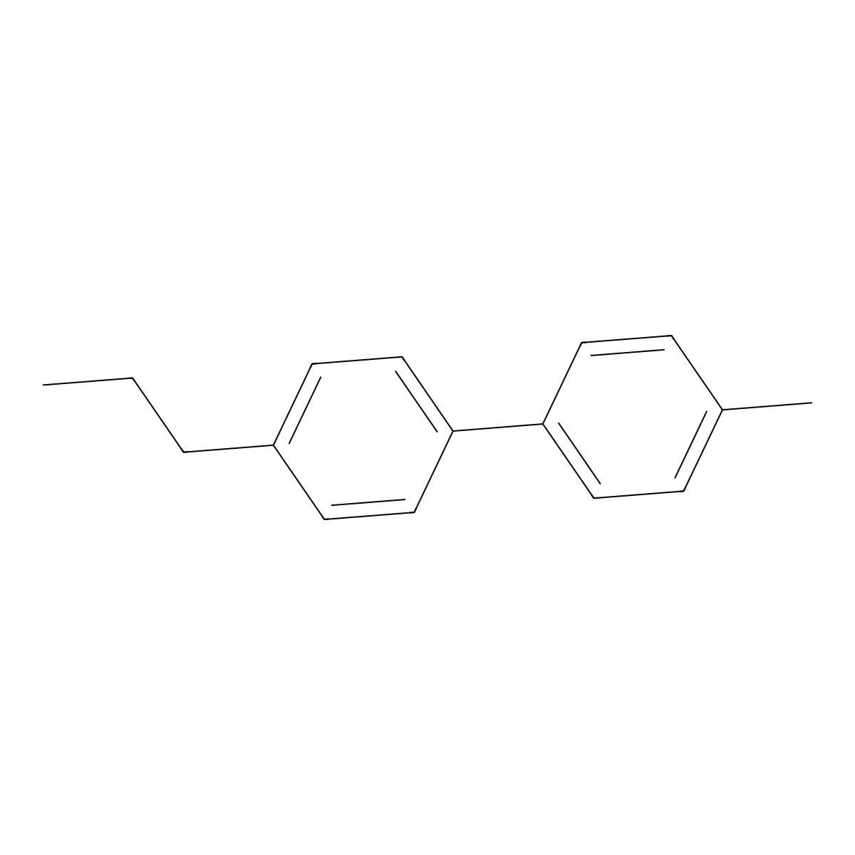 4-Methyl-4'-n-propyl-[1,1-biphenyl] molecular structure, CAS 117713-15-2