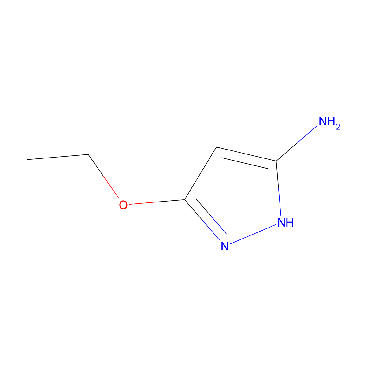 5-ethoxy-1H-pyrazol-3-amine molecular structure, CAS 117717-10-9