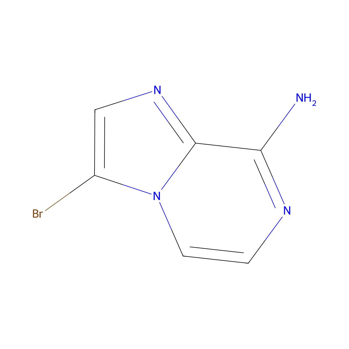 8-Amino-3-bromoimidazo[1,2-a]pyrazine molecular structure, CAS 117718-92-0