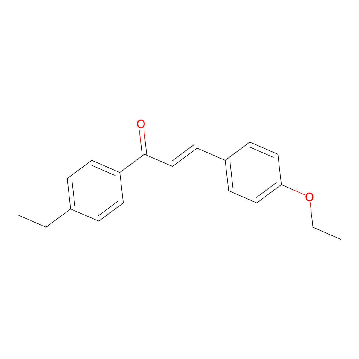 (2E)-3-(4-Ethoxyphenyl)-1-(4-ethylphenyl)prop-2-en-1-one molecular structure, CAS 1177191-45-5