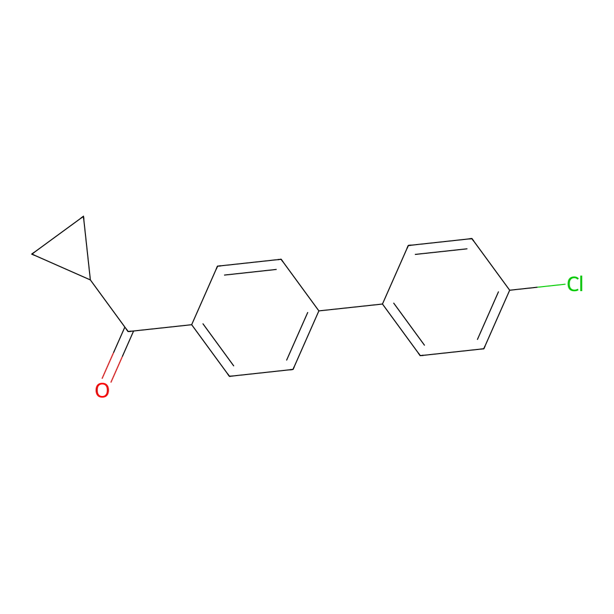 (4'-Chloro[1,1'-biphenyl]-4-yl)cyclopropylmethanone molecular structure, CAS 1177196-05-2