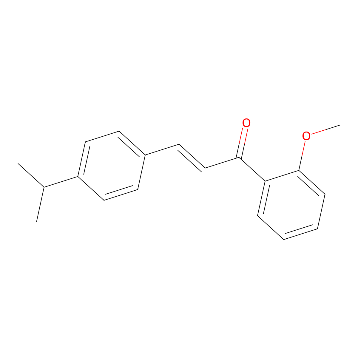 (2E)-1-(2-Methoxyphenyl)-3-[4-(propan-2-yl)phenyl]prop-2-en-1-one molecular structure, CAS 1177197-52-2