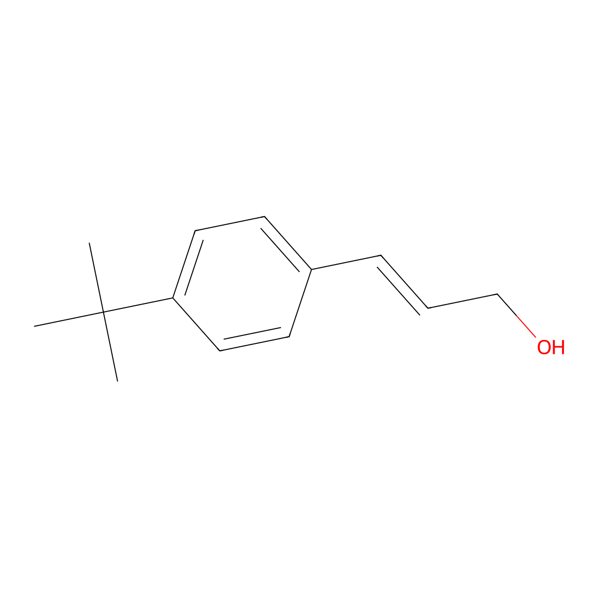 3-(4-Tert-butylphenyl)prop-2-en-1-ol molecular structure, CAS 117721-77-4