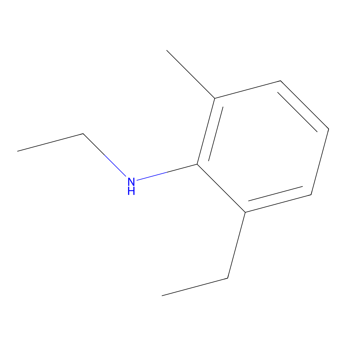 N,2-diethyl-6-methylaniline molecular structure, CAS 1177228-31-7