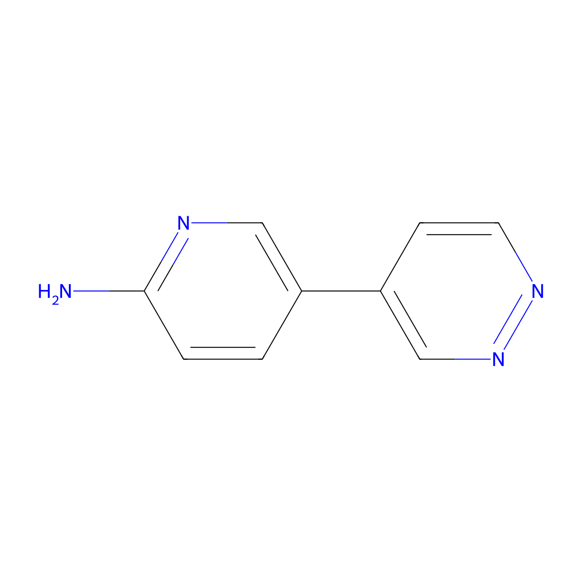 5-(Pyridazin-4-yl)pyridin-2-amine molecular structure, CAS 1177269-13-4