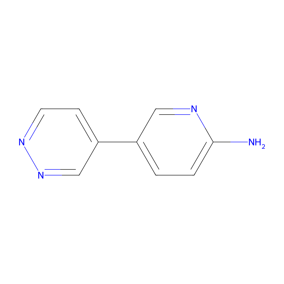 5-(Pyridazin-4-yl)pyridin-2-amine molecular structure, CAS 1177269-13-4