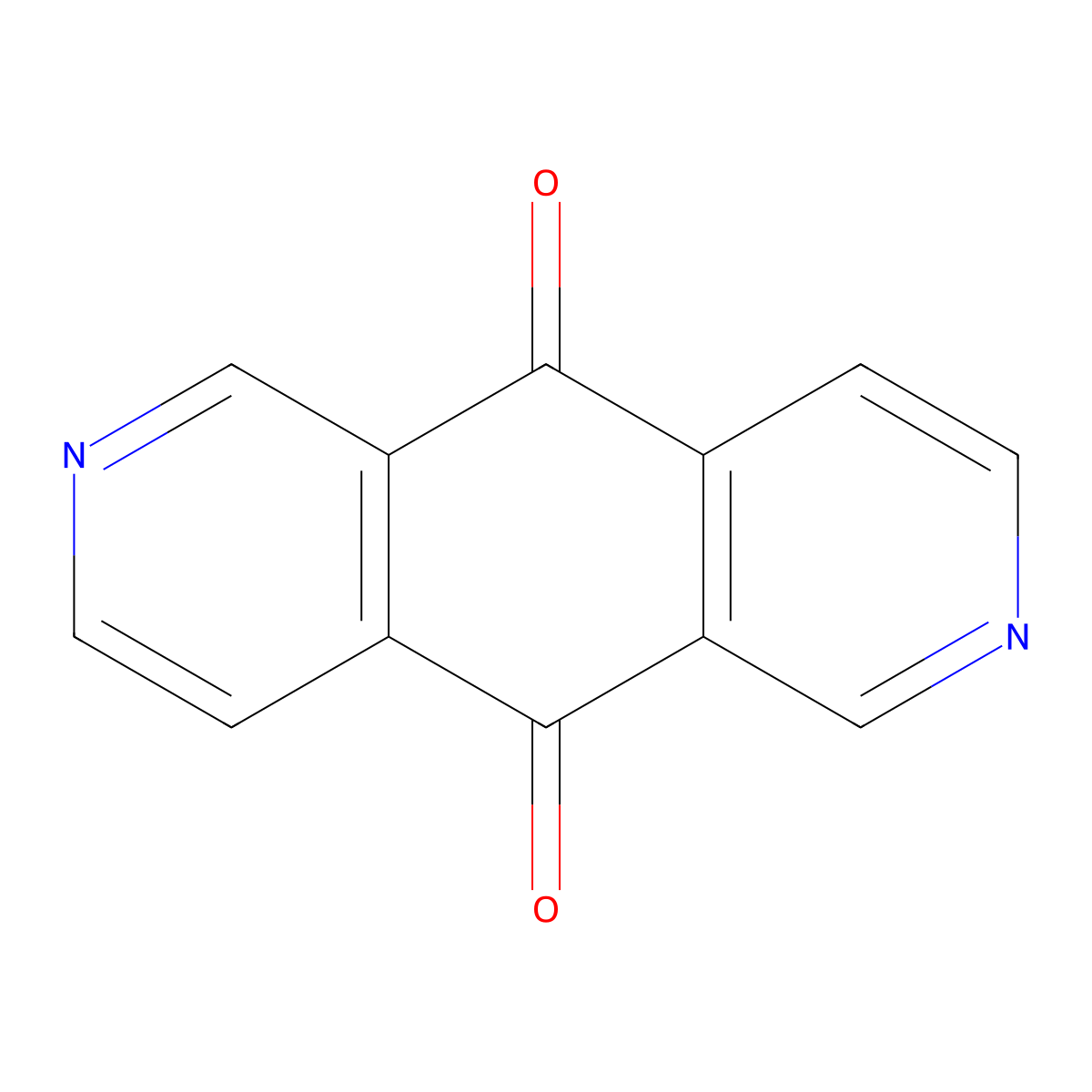 Pyrido(3,4-g)isoquinoline-5,10-dione molecular structure, CAS 117727-15-8