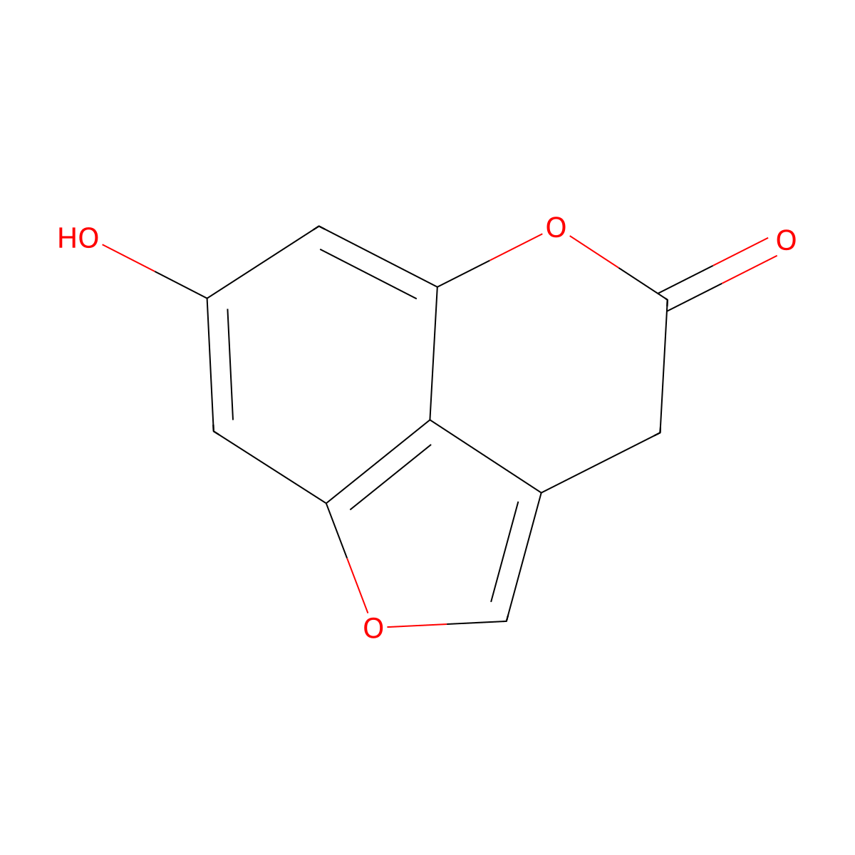 7-Hydroxyfuro[4,3,2-de]chromen-4(3H)-one molecular structure, CAS 1177271-53-2