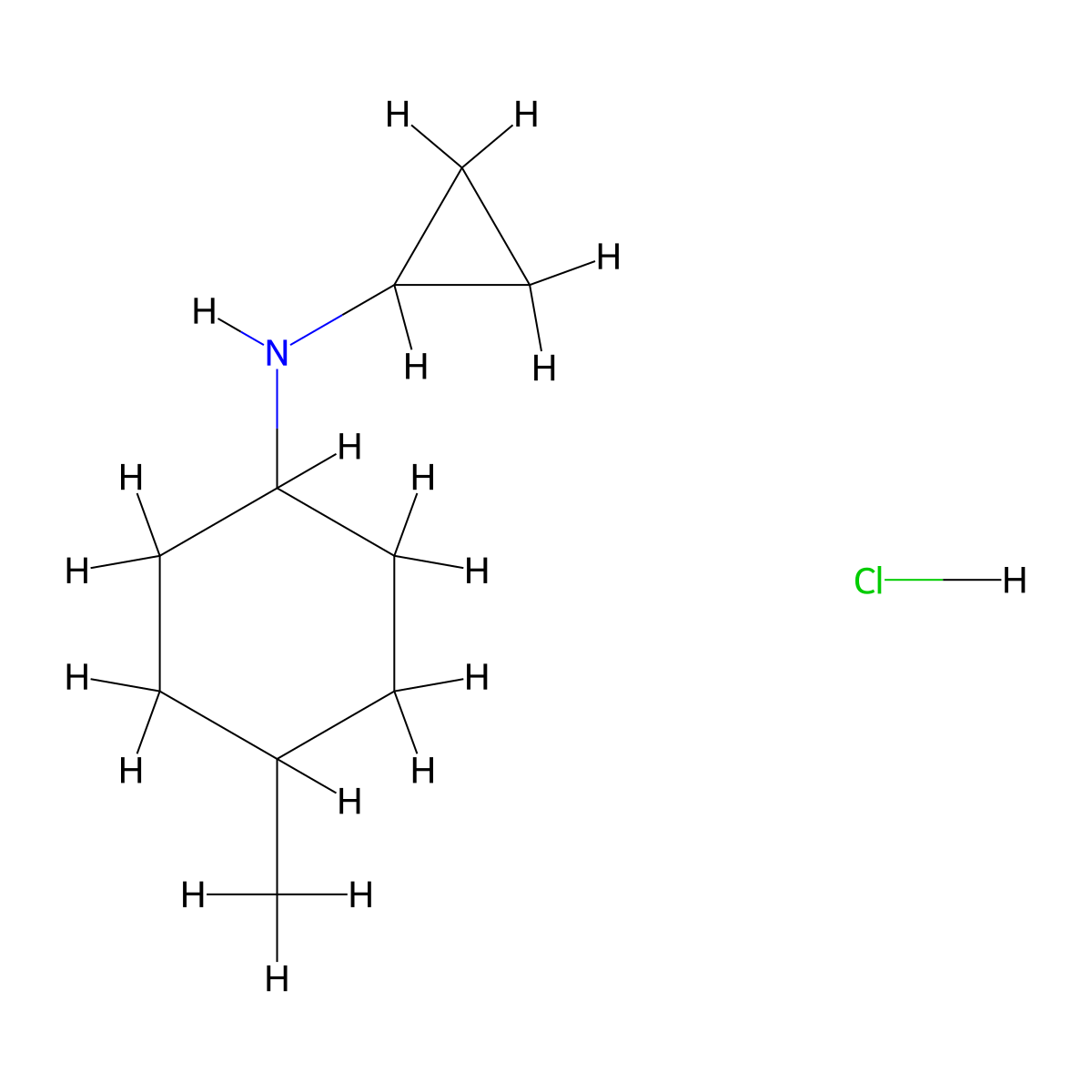N-cyclopropyl-4-methylcyclohexan-1-amine hydrochloride molecular structure, CAS 1177271-63-4