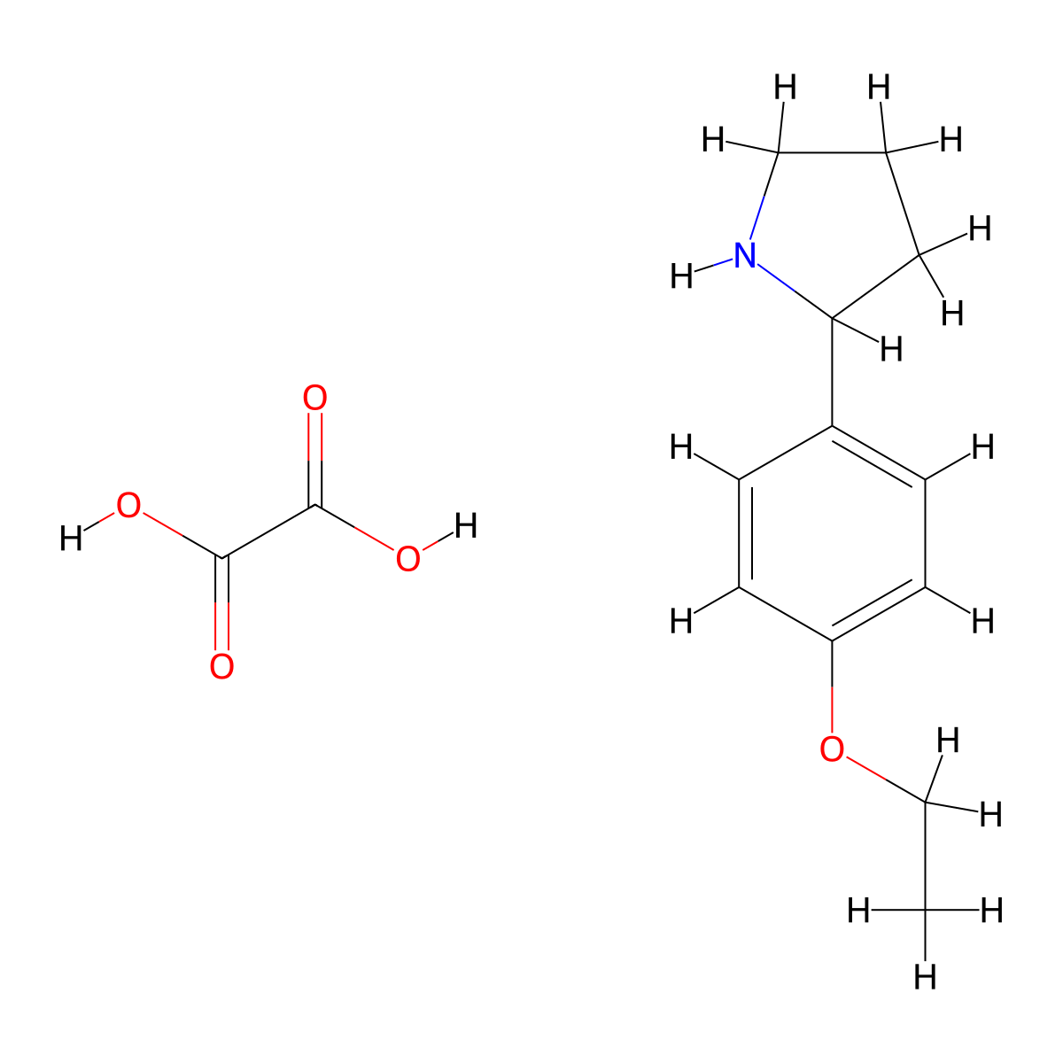 2-(4-Ethoxyphenyl)pyrrolidine oxalate molecular structure, CAS 1177273-80-1