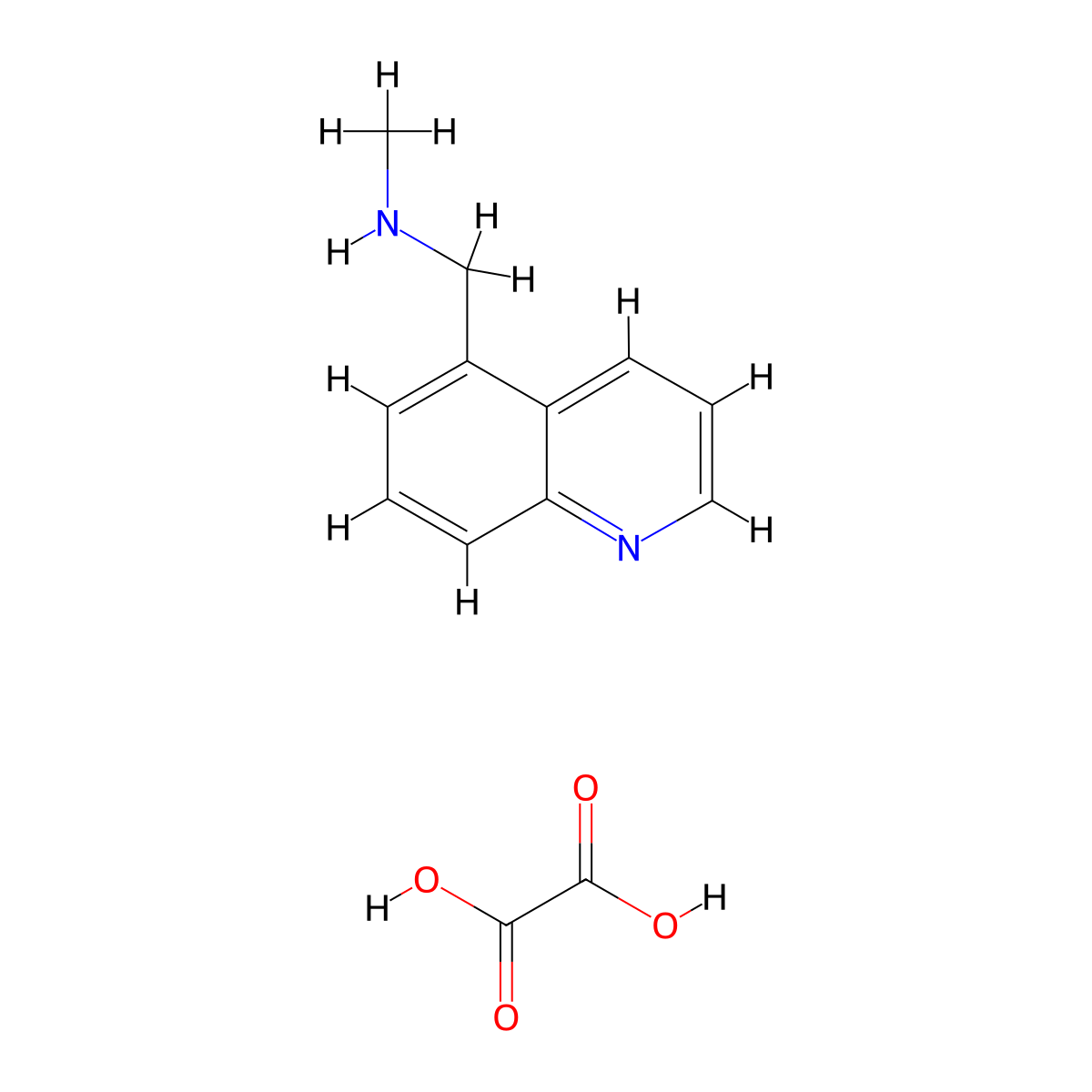 Methyl(Quinolin-5-Yl-Methyl)Amine Oxalate molecular structure, CAS 1177274-42-8