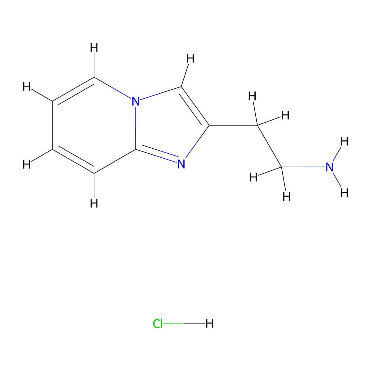 2-{Imidazo[1,2-A]Pyridin-2-Yl}Ethan-1-Amine Hydrochloride molecular structure, CAS 1177277-01-8