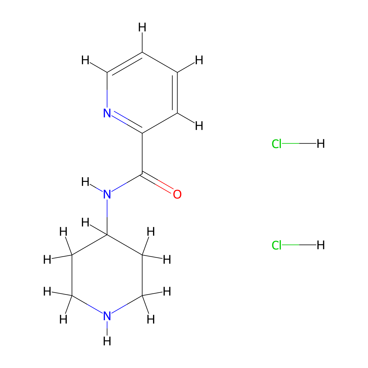 N-(piperidin-4-yl)pyridine-2-carboxamide dihydrochloride molecular structure, CAS 1177279-96-7