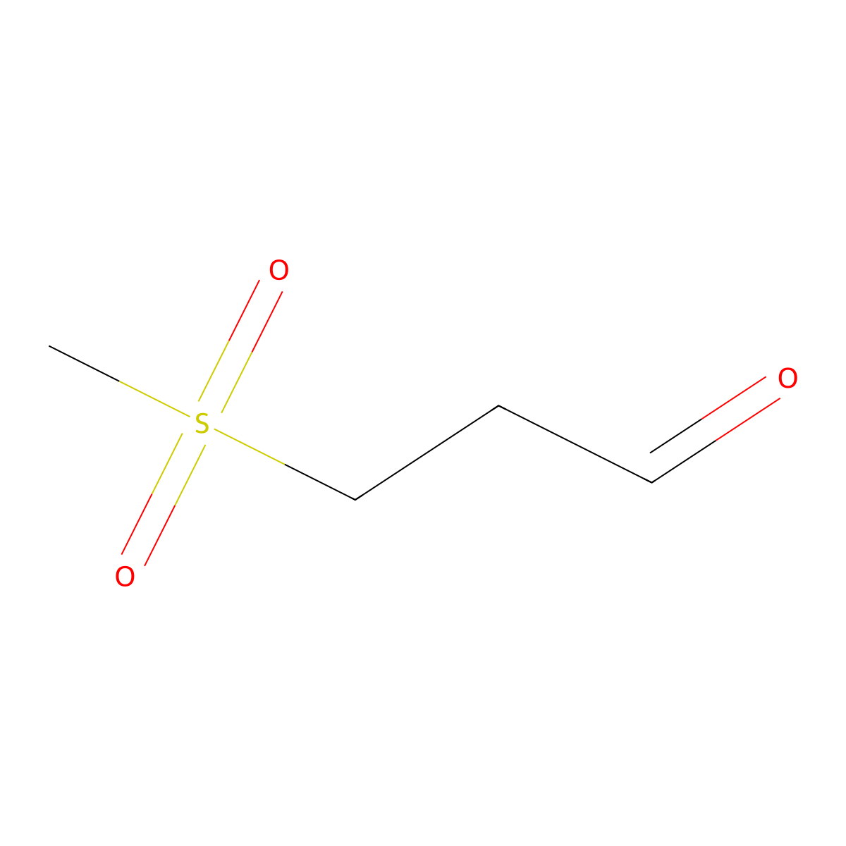 3-(Methylsulfonyl)propanal molecular structure, CAS 1177282-04-0