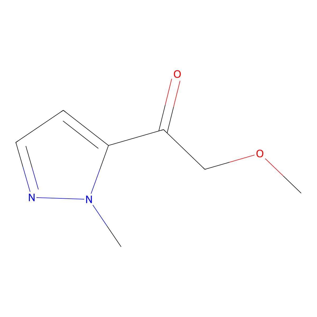 2-Methoxy-1-(1-methyl-1H-pyrazol-5-yl)ethanone molecular structure, CAS 1177283-64-5