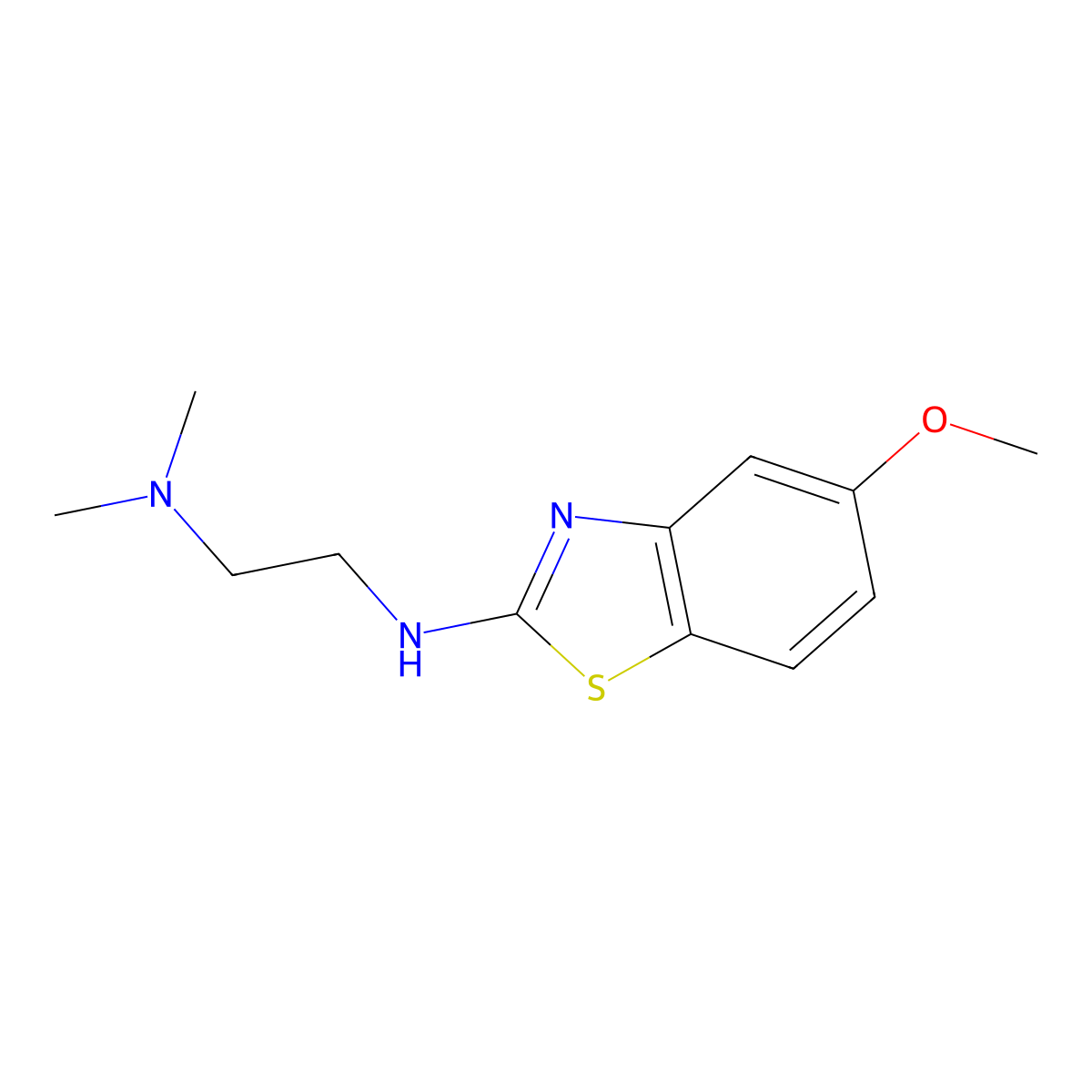 N'-(5-methoxy-1,3-benzothiazol-2-yl)-N,N-dimethylethane-1,2-diamine molecular structure, CAS 1177284-32-0