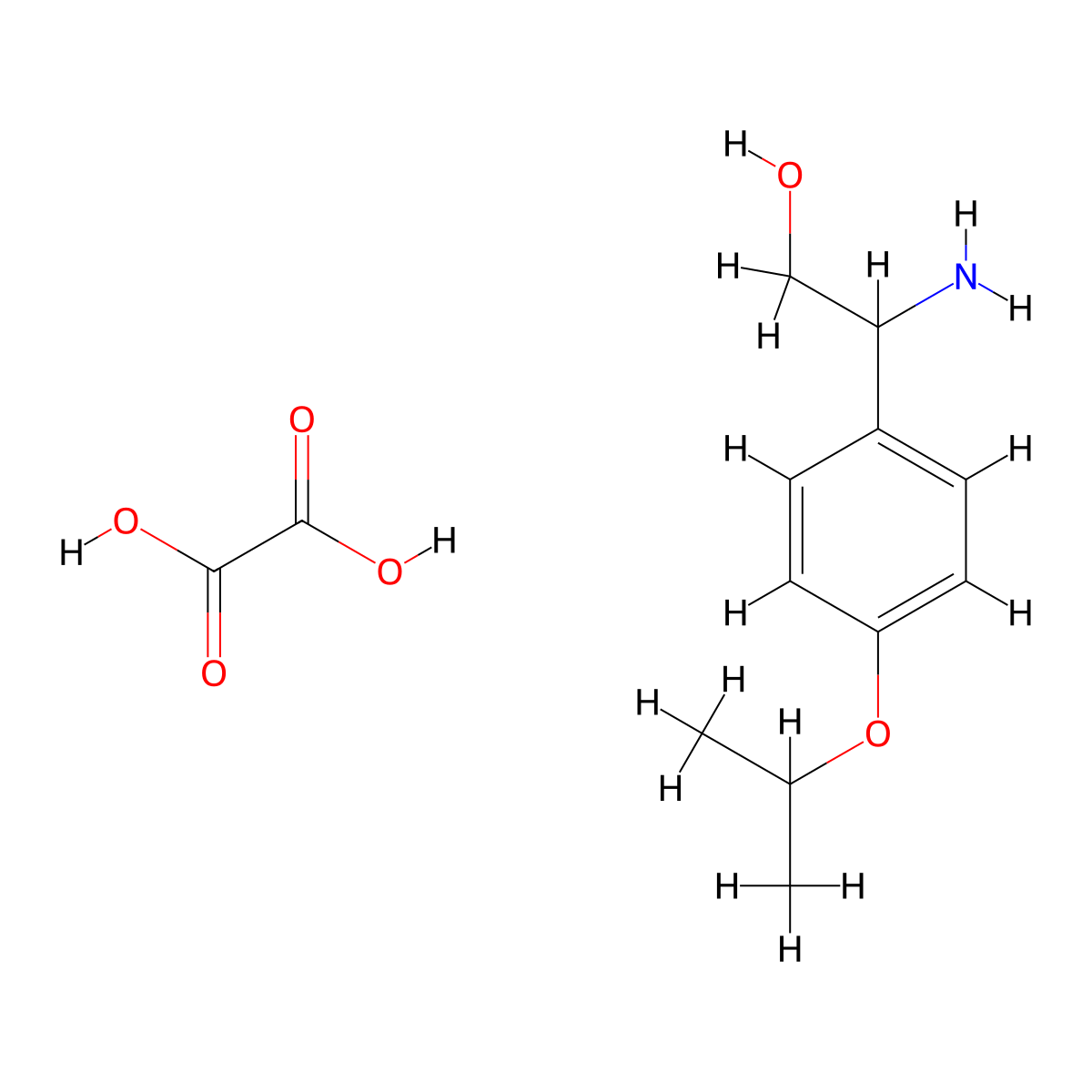 2-Amino-2-(4-isopropoxyphenyl)ethanol oxalate molecular structure, CAS 1177292-01-1